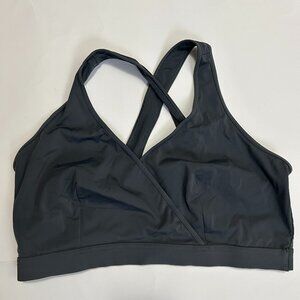 TomboyX Womens Sports Bra size 2X Pullover Gray Wireless